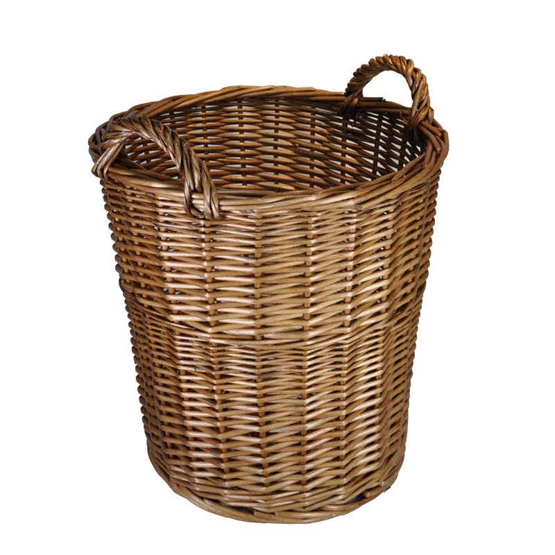 Cylindrical Willow Floor Display Basket The Lucky Clover Trading Co.